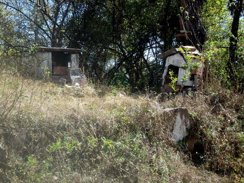 An old shrine of some sort, no longer maintained.